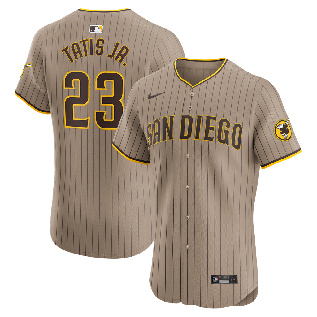 San Diego Padres Nike Fernando Tatis Jr. Alternate Elite Baseball Jersey - Sand