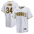 San Diego Padres Nike Michael King Home Replica Baseball Jersey - White
