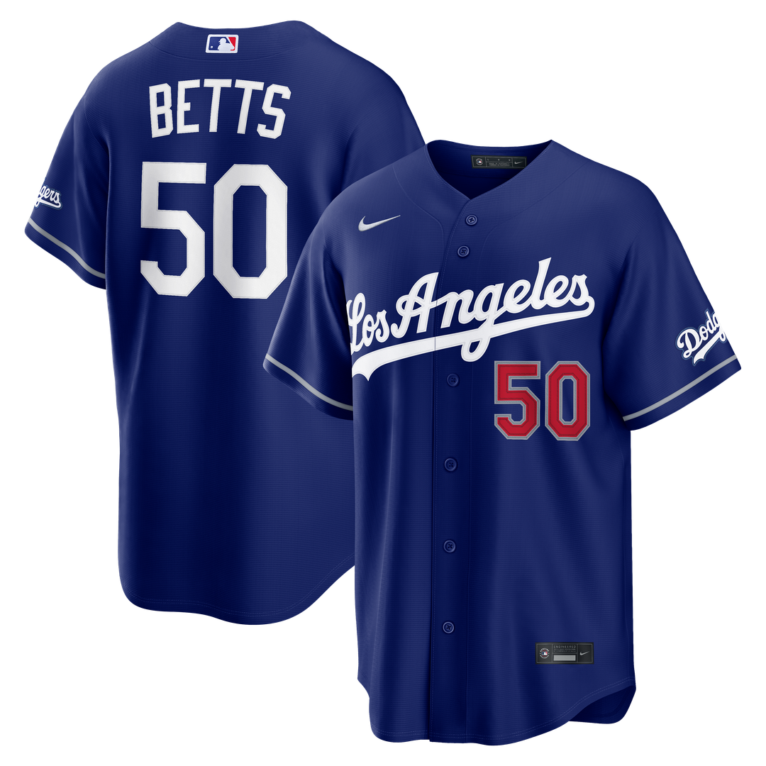 Los Angeles Dodgers Nike Mookie Betts Alternate Stadium Baseball Jersey - Royal