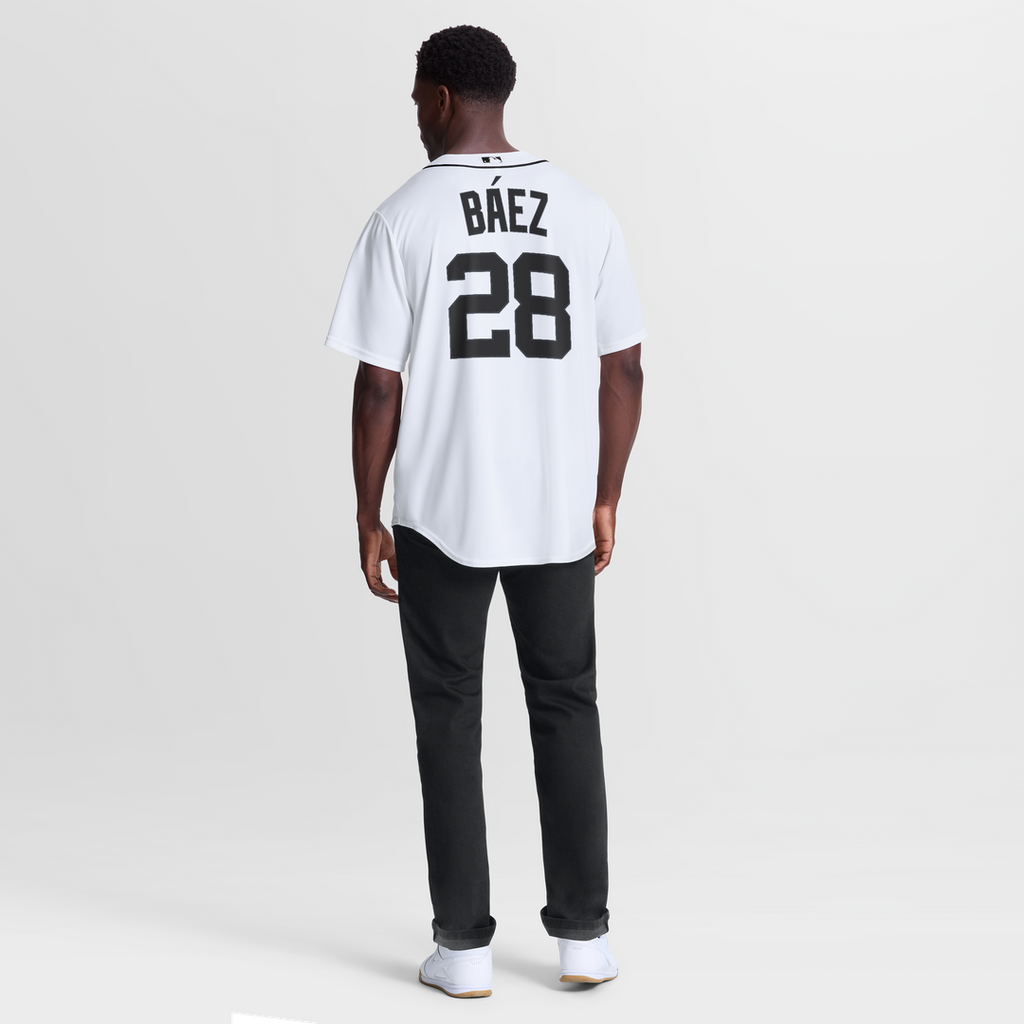 Detroit Tigers Nike Javier Báez Home Replica Baseball Jersey - White