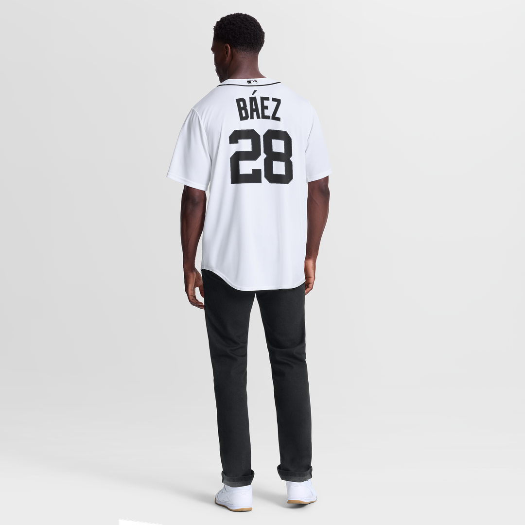 Detroit Tigers Nike Javier Báez Home Replica Baseball Jersey - White
