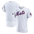 New York Mets Nike Home Sponsor Patch Authentic Baseball Jersey - White