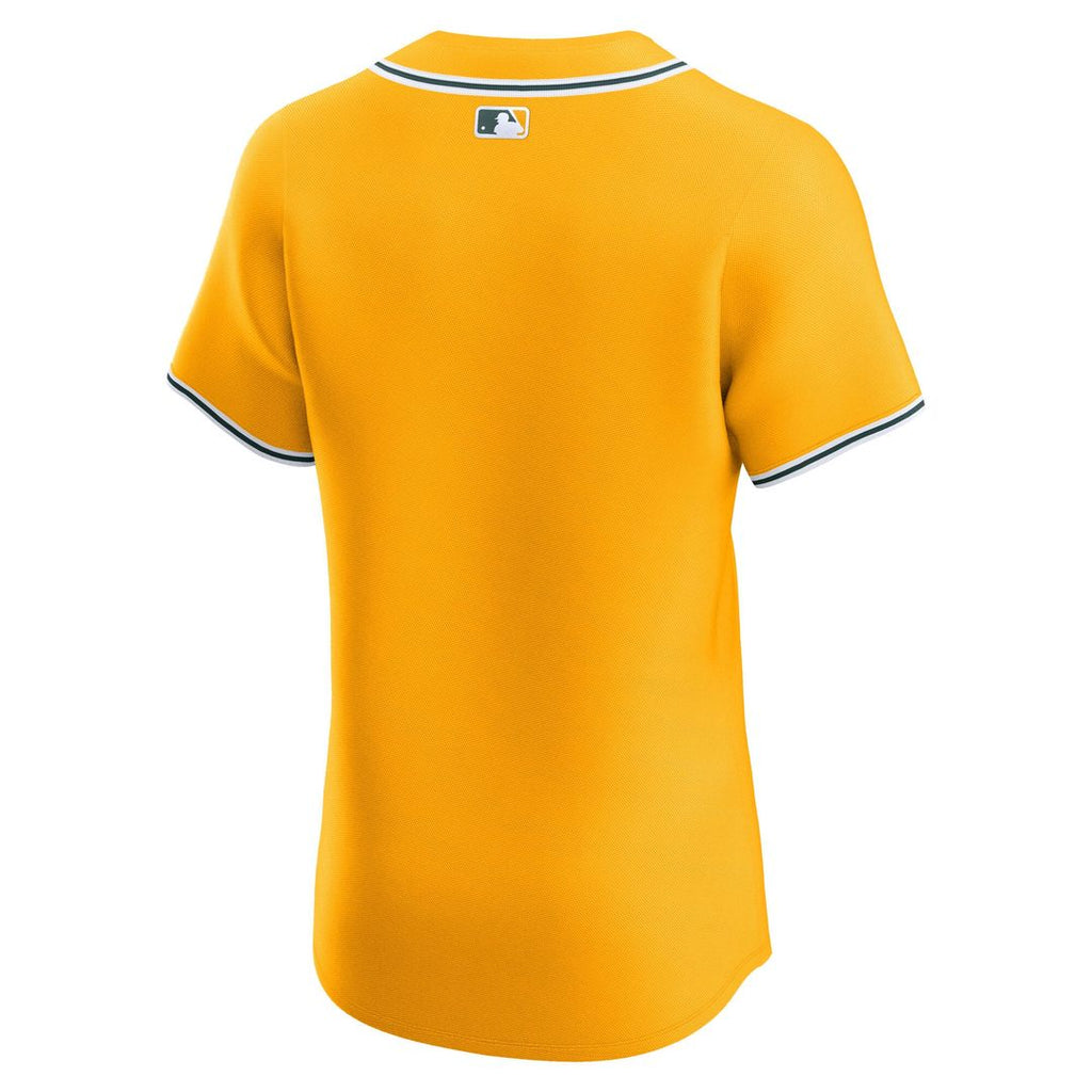 Athletics Nike Alternate 2 Elite Baseball Jersey - Gold