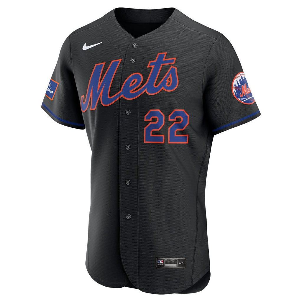 New York Mets Nike Juan Soto Home Authentic Sponsor Patch Baseball Jersey - White