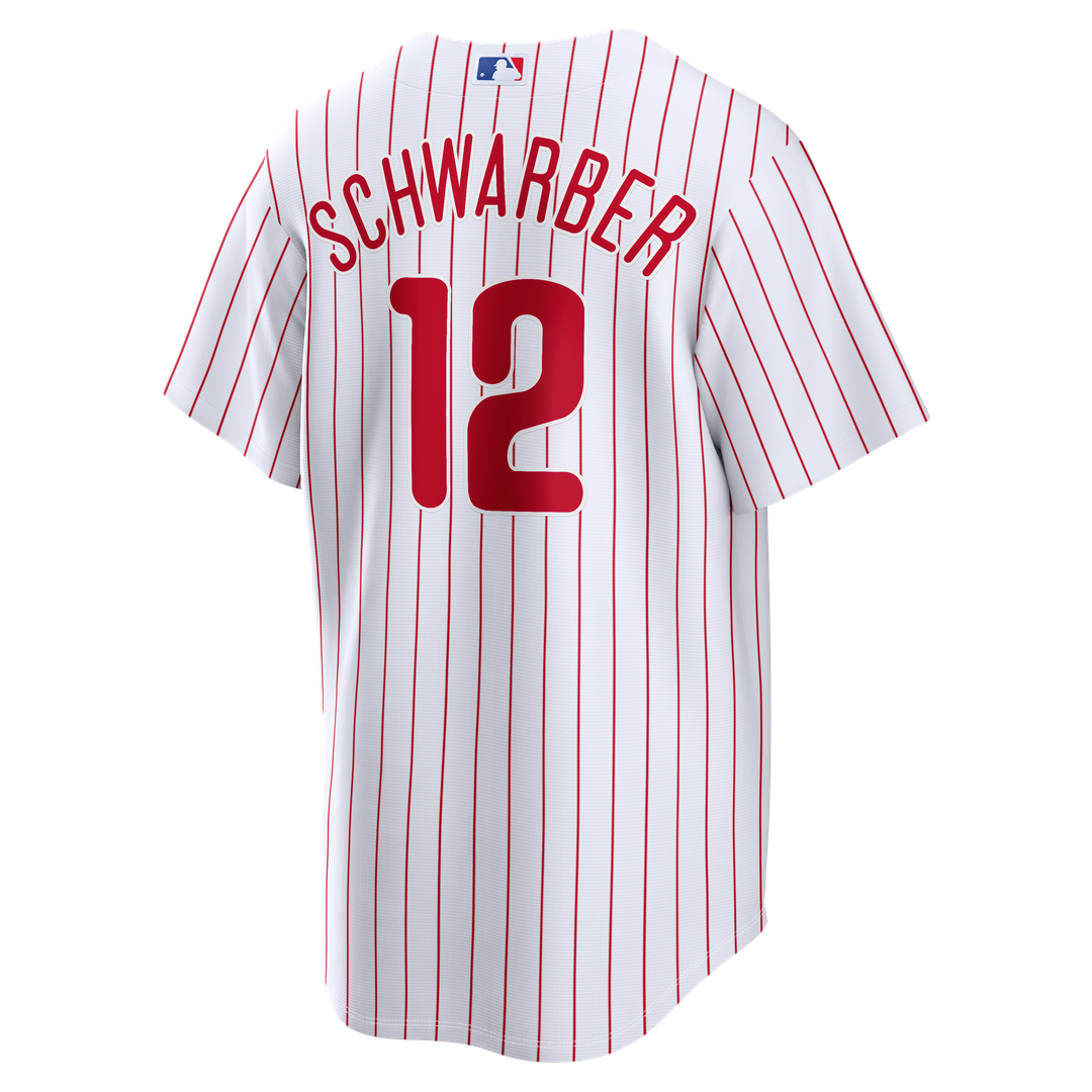 Philadelphia Phillies Nike Kyle Schwarber Home Replica Baseball Jersey - White