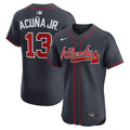 Atlanta Braves Nike Ronald Acuña Jr. Alternate Elite Baseball Jersey - Navy