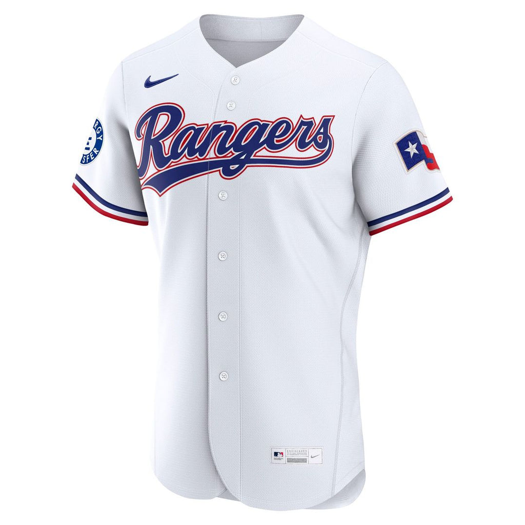 Texas Rangers Nike Alternate Sponsor Patch Authentic Baseball Jersey - Light Blue