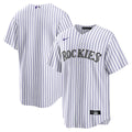 Colorado Rockies Nike Home Blank Replica Baseball Jersey - White
