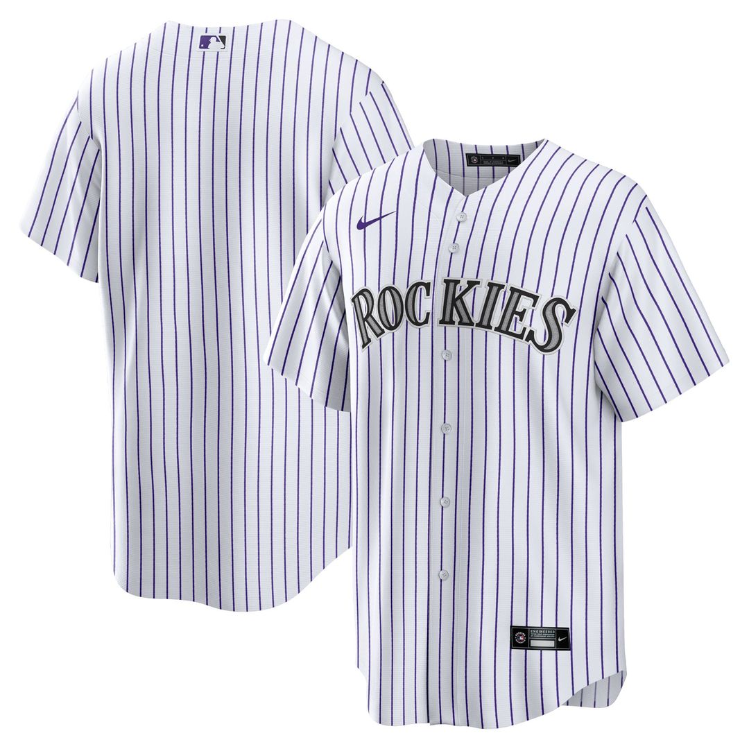 Colorado Rockies Nike Home Blank Replica Baseball Jersey - White