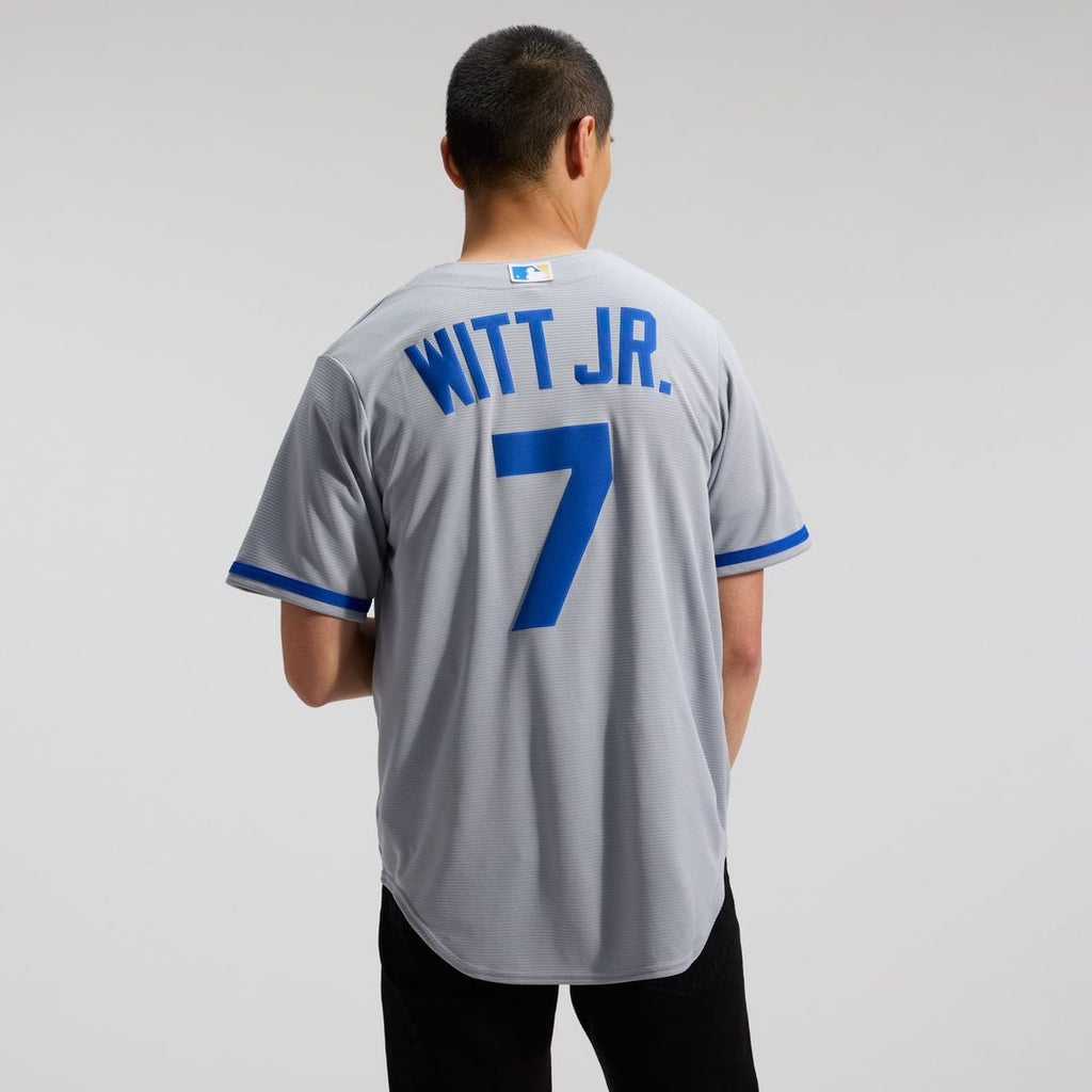 Kansas City Royals Nike Bobby Witt Jr. Road Replica Baseball Jersey - Gray