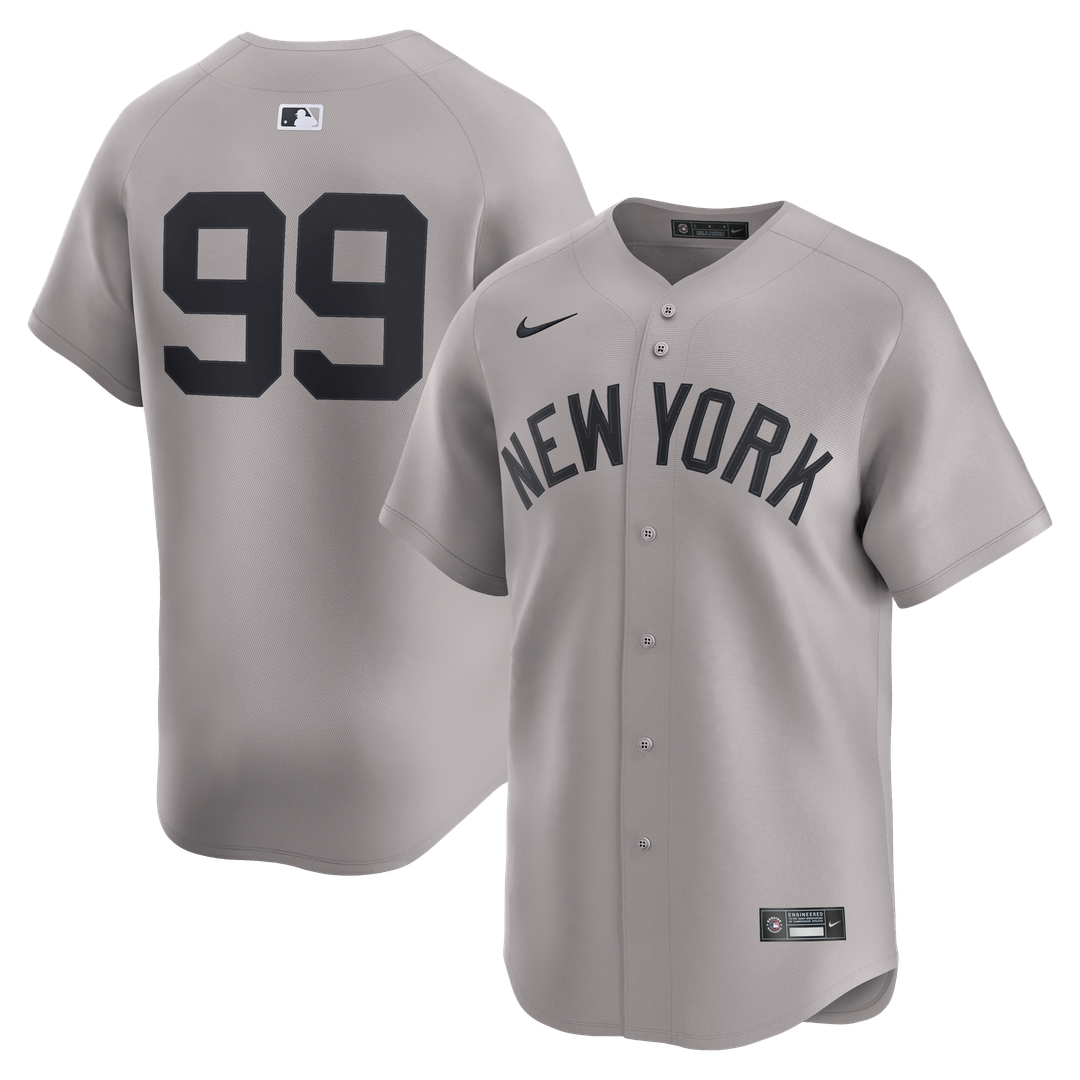 New York Yankees Nike Aaron Judge Road Limited Baseball Jersey - Gray