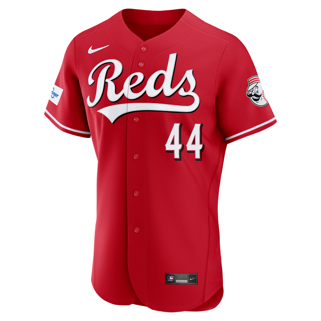 Cincinnati Reds Nike Elly De La Cruz Alternate Authentic Sponsor Patch Baseball Jersey - Red