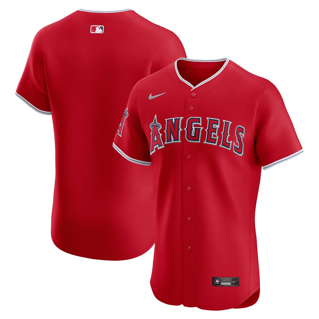 Los Angeles Angels Nike Alternate Elite Baseball Jersey - Red