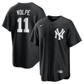 New York Yankees Nike Anthony Volpe Fashion Replica Baseball Jersey - Black