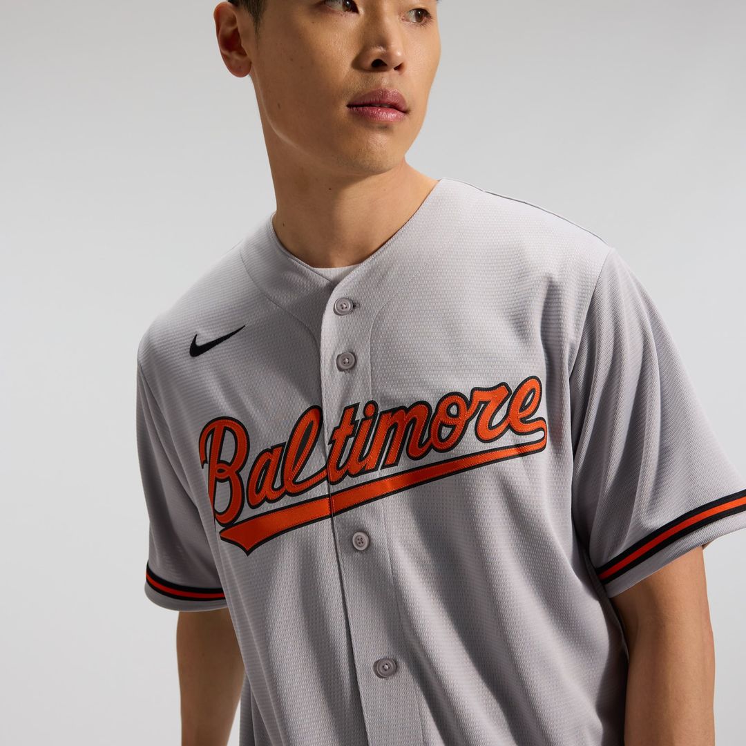 Baltimore Orioles Nike Road Replica Team Baseball Jersey - Gray