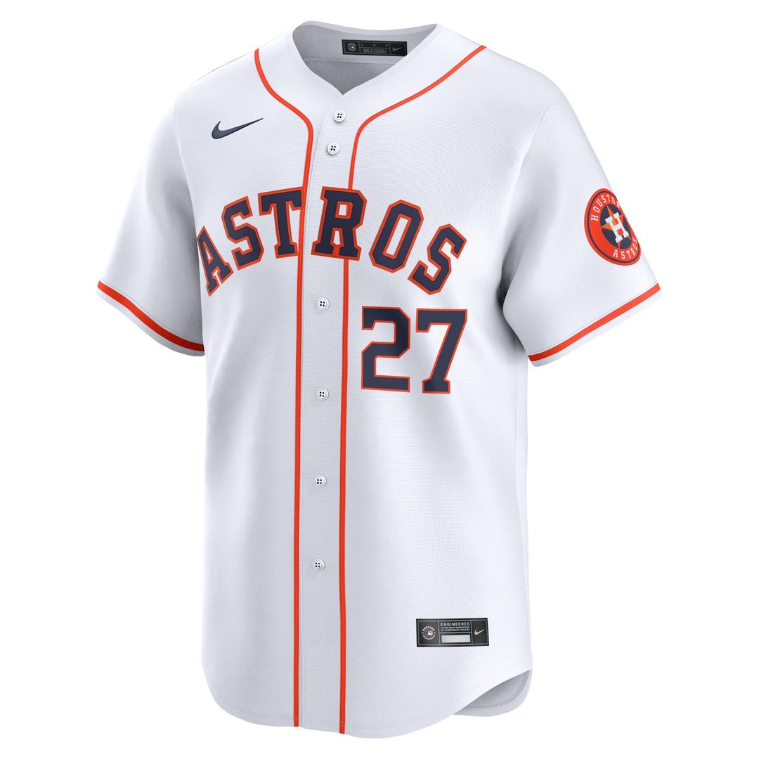 Houston Astros Nike Jose Altuve Home Limited Baseball Jersey - White