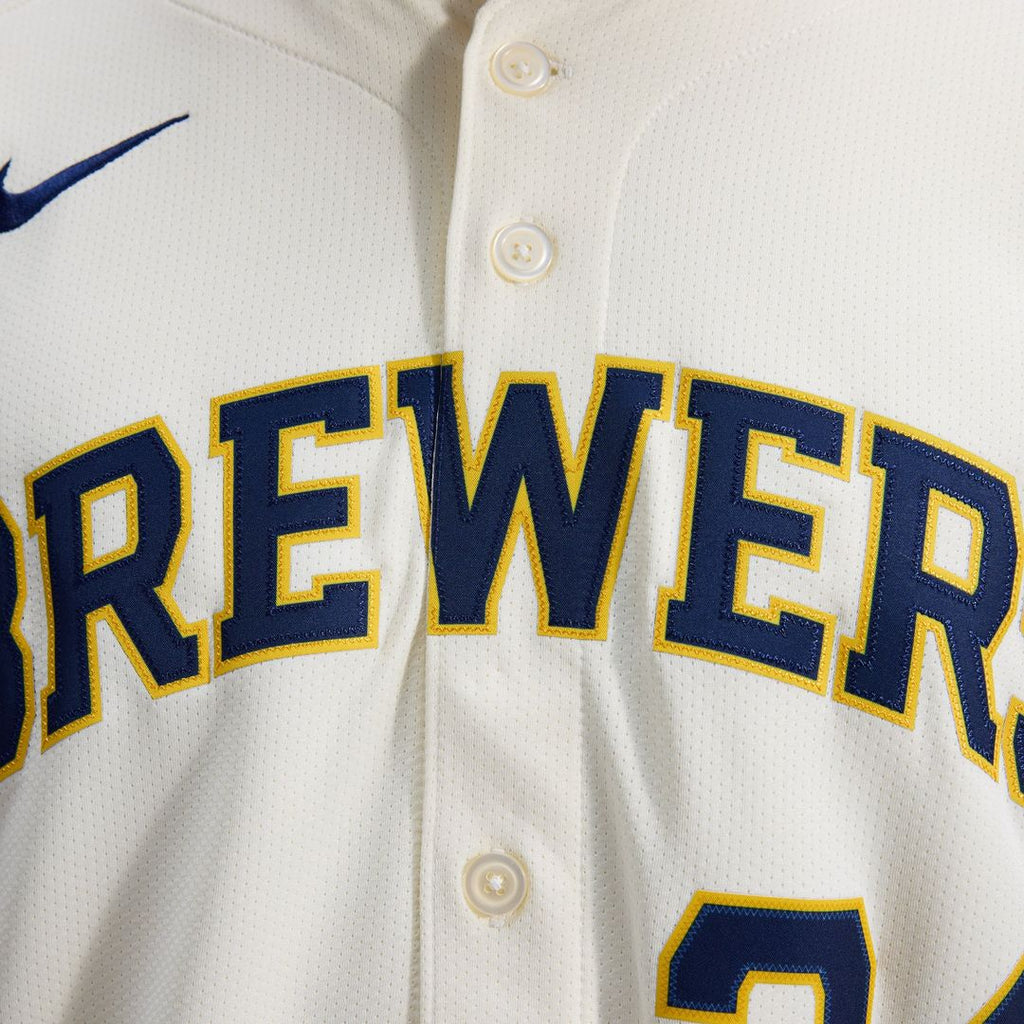 Milwaukee Brewers Nike William Contreras Home Limited Baseball Jersey - Cream