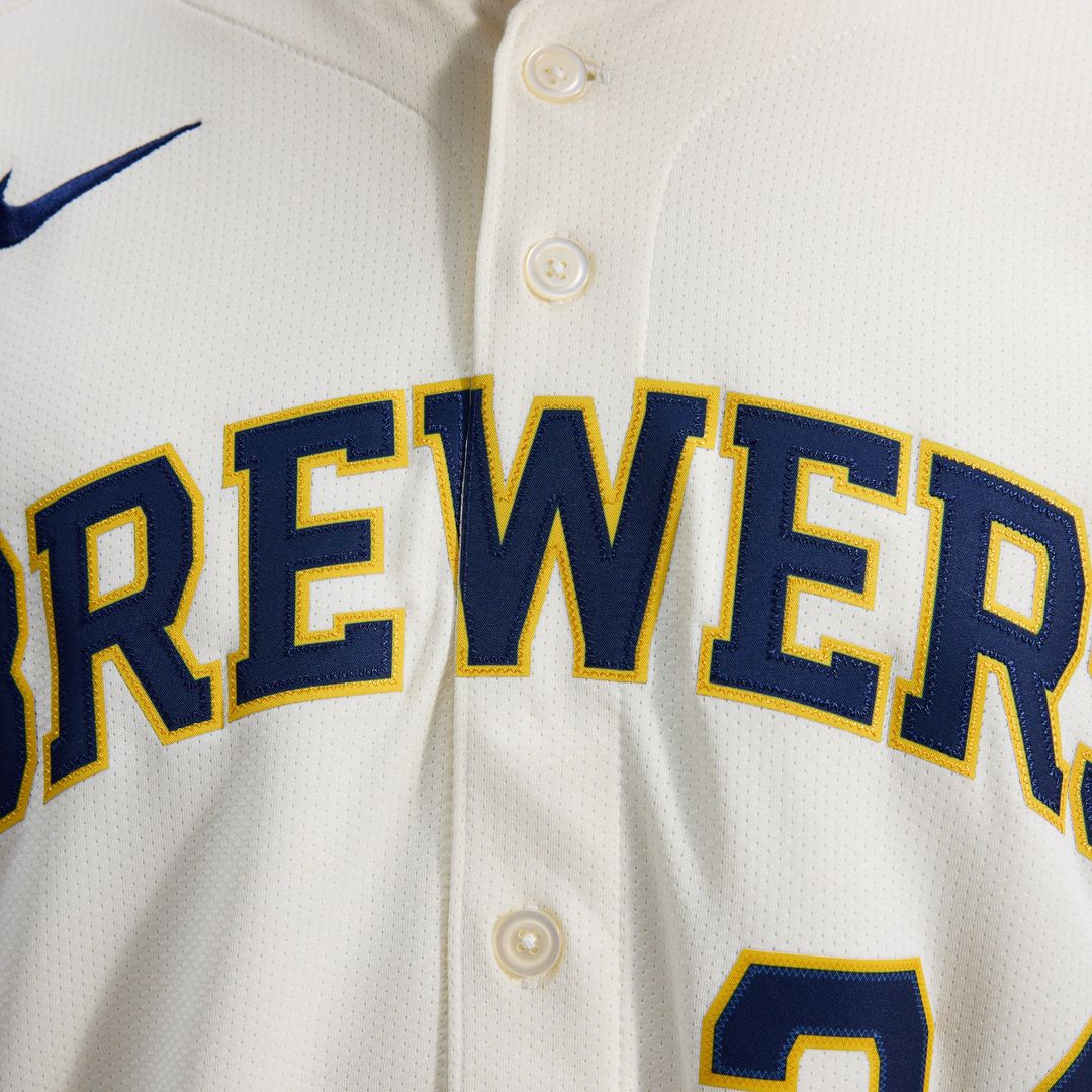 Milwaukee Brewers Nike William Contreras Home Limited Baseball Jersey - Cream