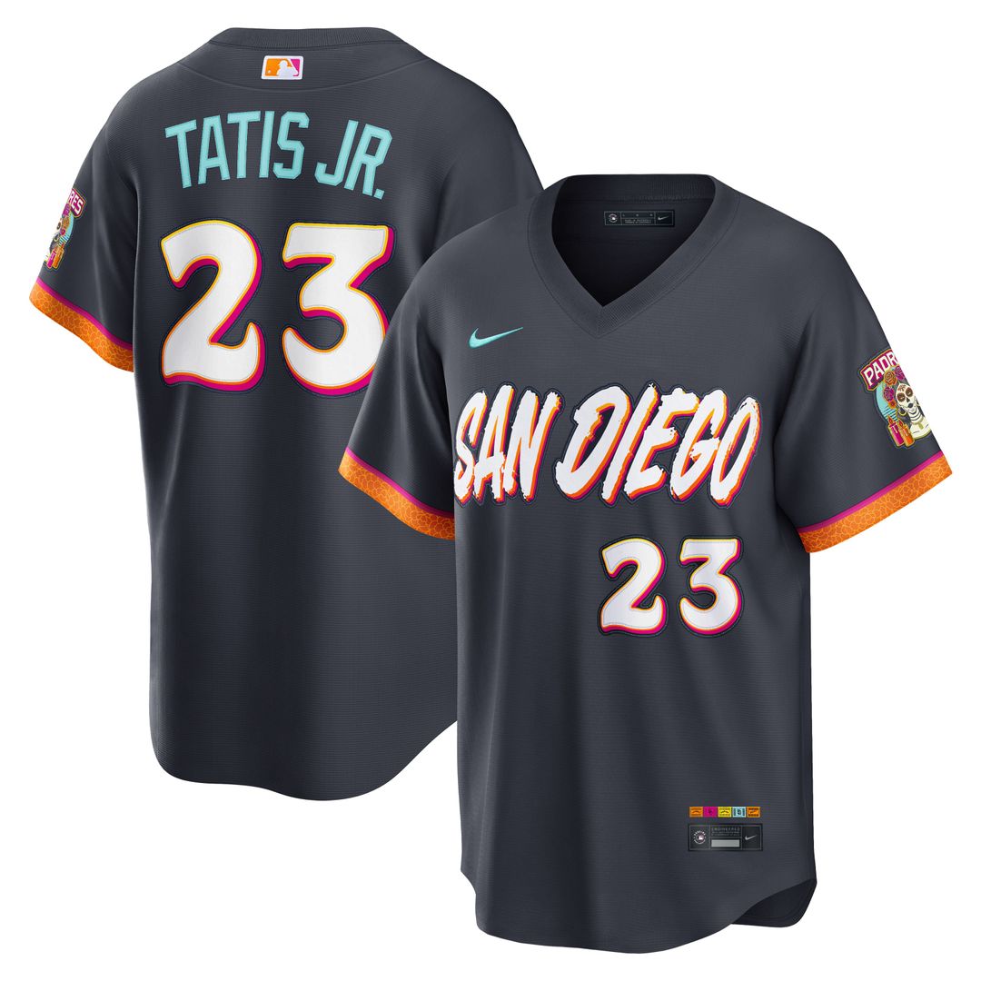 San Diego Padres Nike Fernando Tatis Jr. Obsidian 2026 City Connect Stadium Baseball Jersey