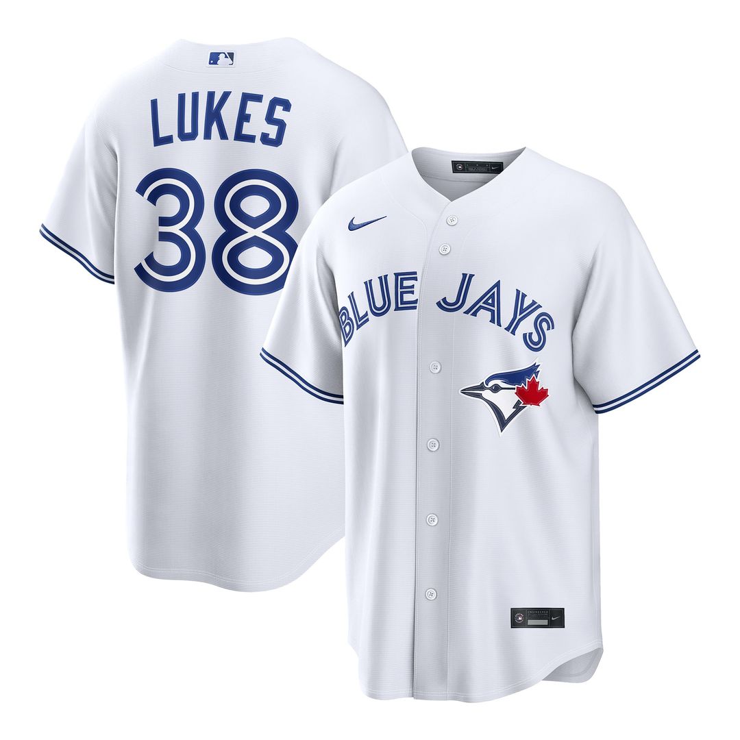 Toronto Blue Jays Nike Nathan Lukes Home Replica Baseball Jersey - White