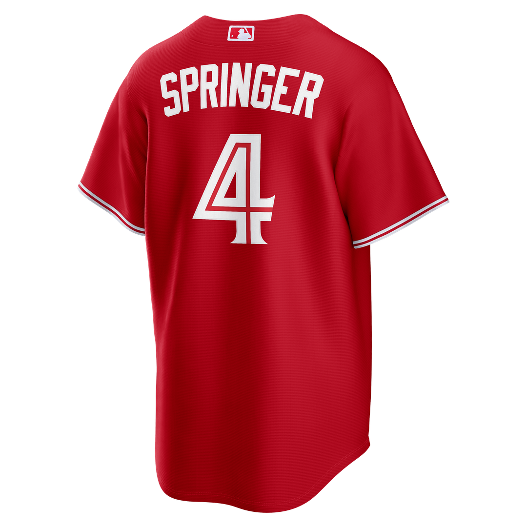 Toronto Blue Jays Nike George Springer Canada Day Replica Baseball Jersey - Red