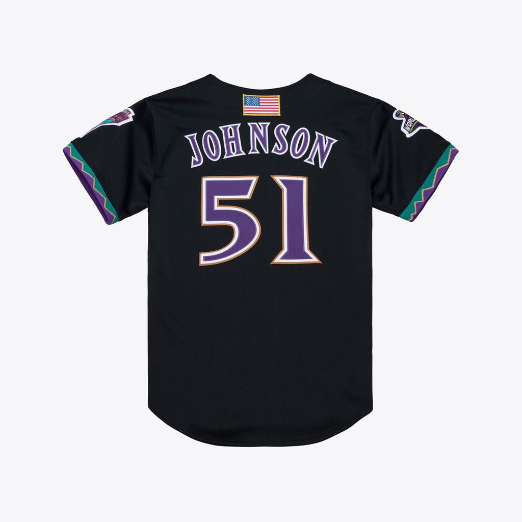 Arizona Diamondbacks Mitchell & Ness Randy Johnson 2000 Throwback Authentic Baseball Jersey - Purple