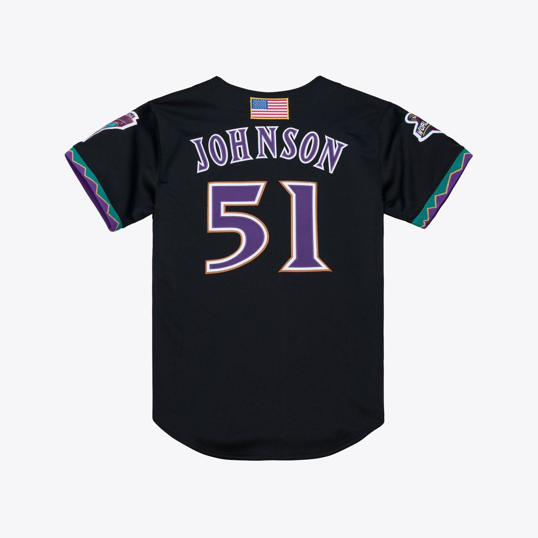 Arizona Diamondbacks Mitchell & Ness Randy Johnson 2000 Throwback Authentic Baseball Jersey - Purple