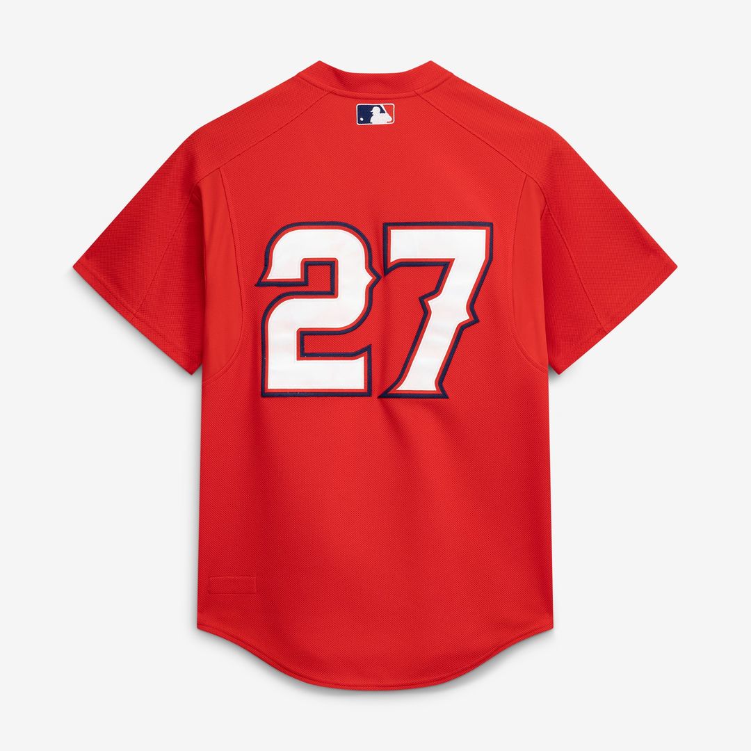 California Angels Mitchell & Ness Vladimir Guerrero Authentic Batting Practice Baseball Jersey - Red