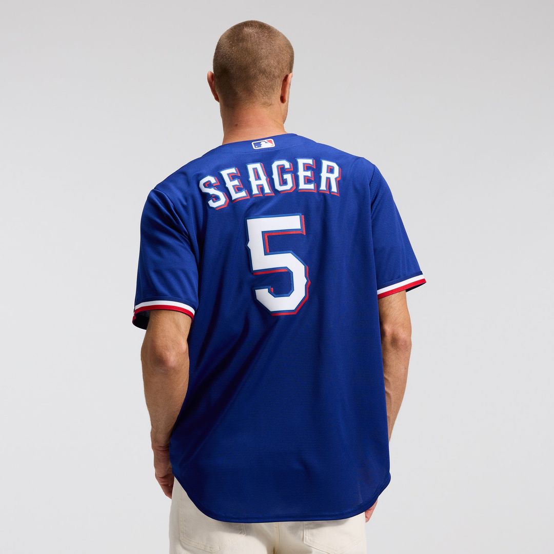 Texas Rangers Nike Corey Seager Road Replica Baseball Jersey - Gray