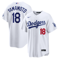 Los Angeles Dodgers Nike Yoshinobu Yamamoto Home Stadium Baseball Jersey - White