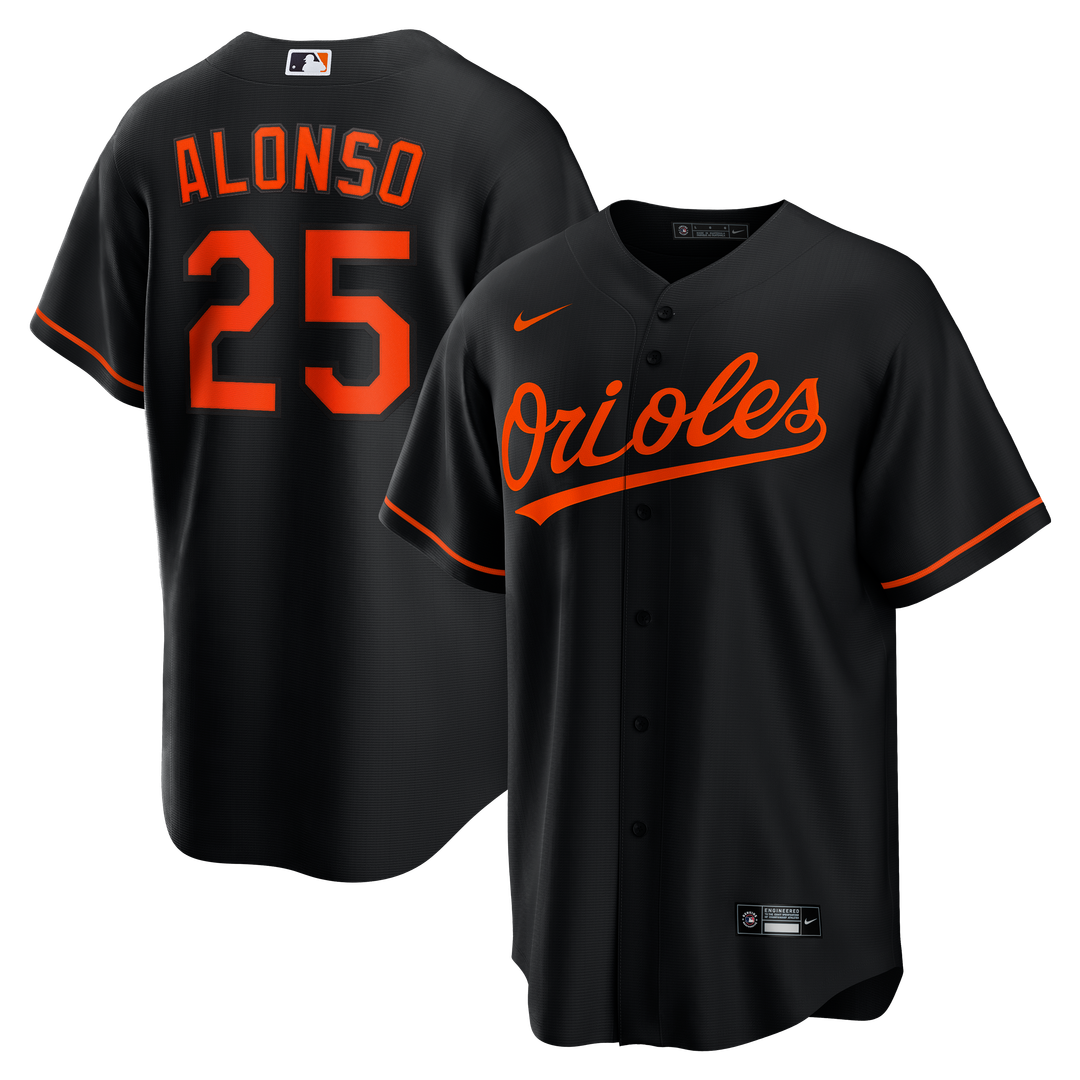 Baltimore Orioles Nike Pete Alonso Alternate Replica Baseball Jersey - Black