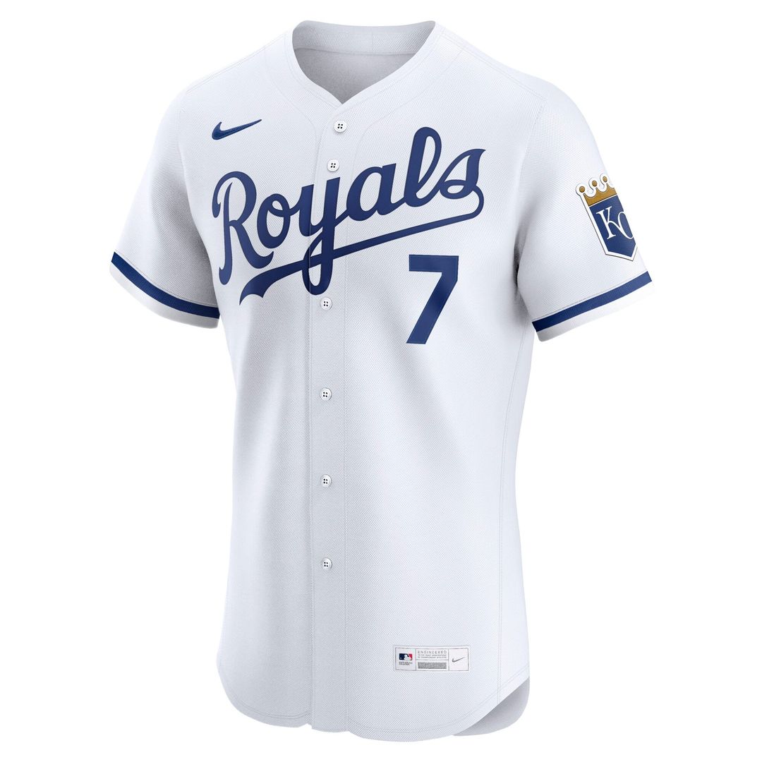 Kansas City Royals Nike Bobby Witt Jr. Alternate 2 Elite Baseball Jersey - Royal