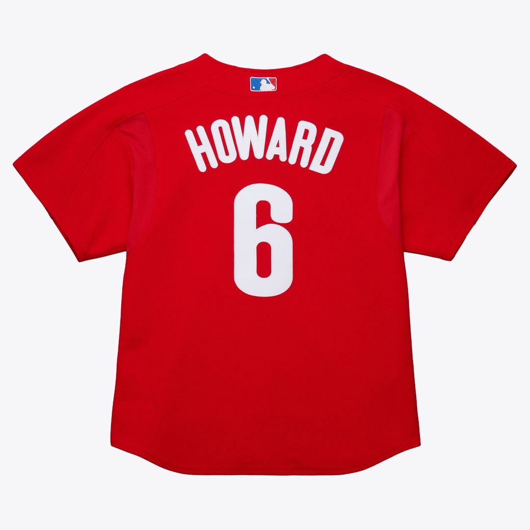 Philadelphia Phillies Mitchell & Ness Ryan Howard Big & Tall Cooperstown Mesh Batting Practice Baseball Jersey - Red