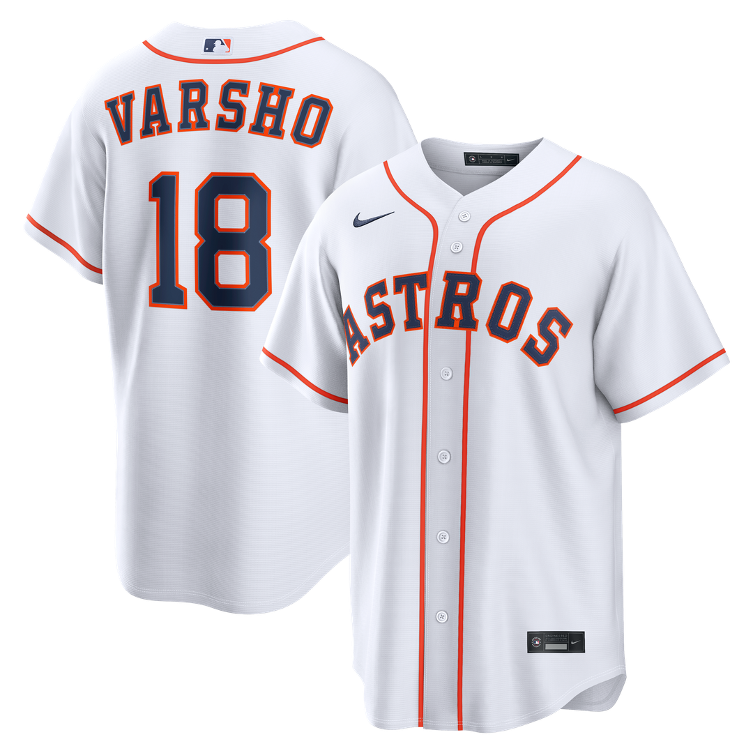 Houston Astros Nike Daulton Varsho Home Replica Baseball Jersey - White