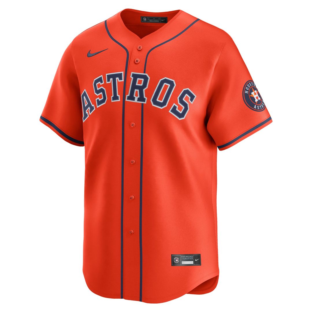 Houston Astros Nike Alternate Limited Baseball Jersey - Orange