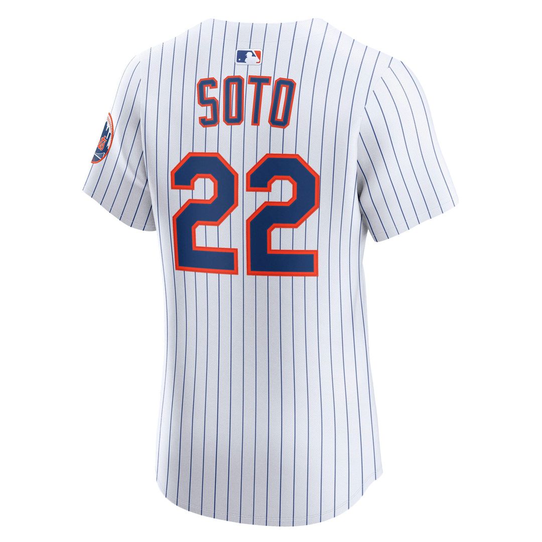 New York Mets Nike Juan Soto Home Elite Baseball Jersey - White