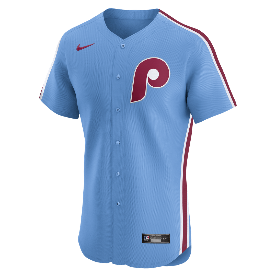 Philadelphia Phillies Nike Alternate Elite Baseball Jersey - Light Blue
