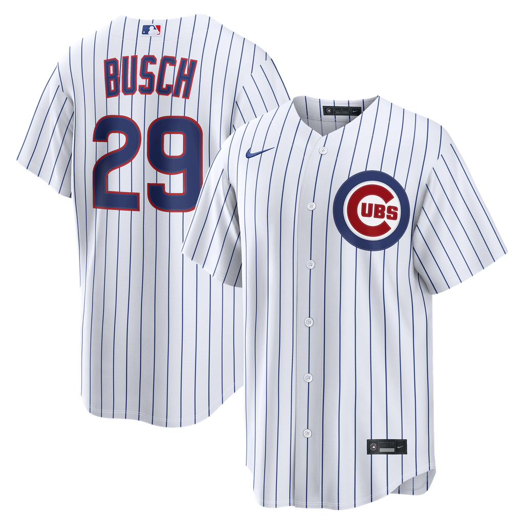 Chicago Cubs Nike Michael Busch Home Replica Baseball Jersey - White