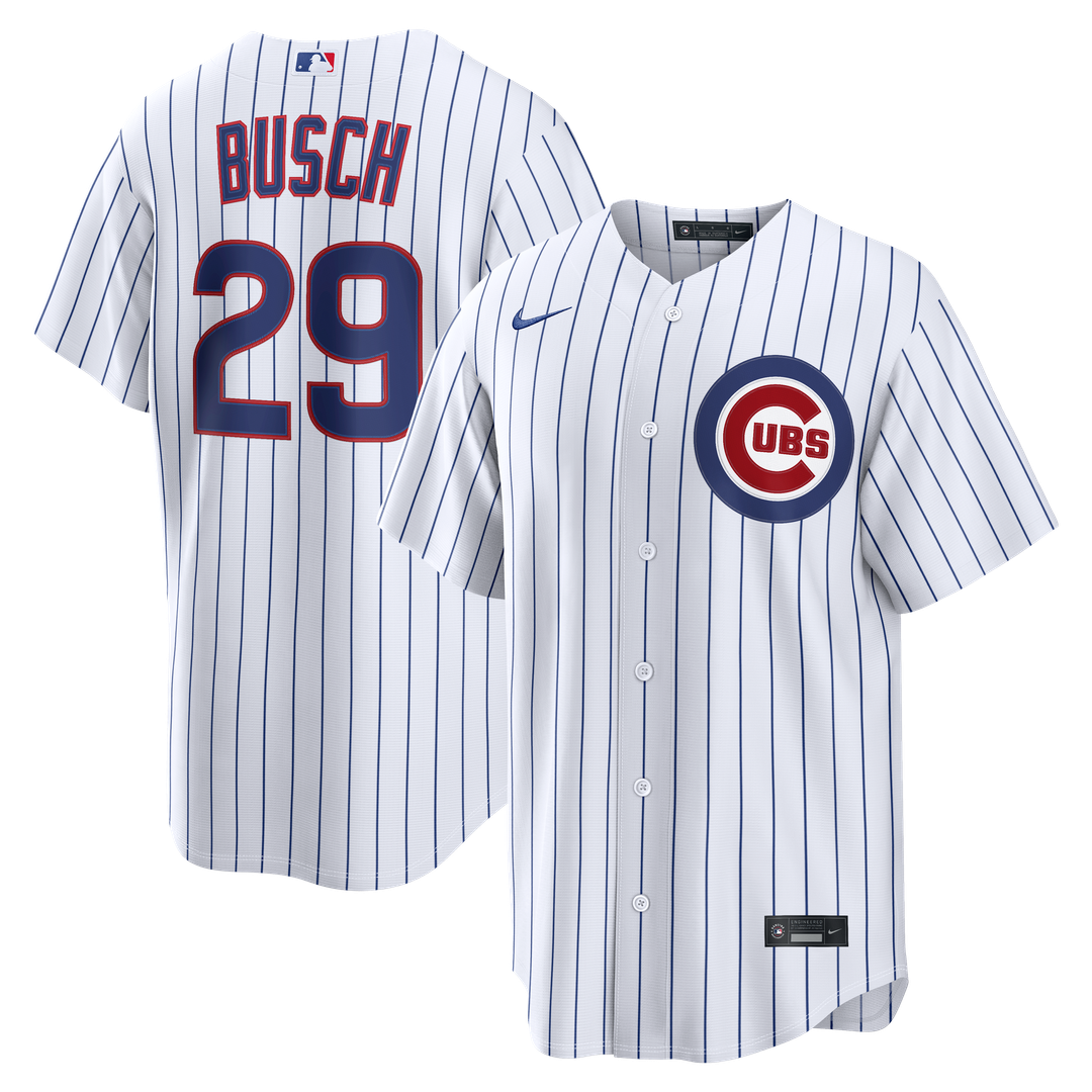Chicago Cubs Nike Michael Busch Home Replica Baseball Jersey - White