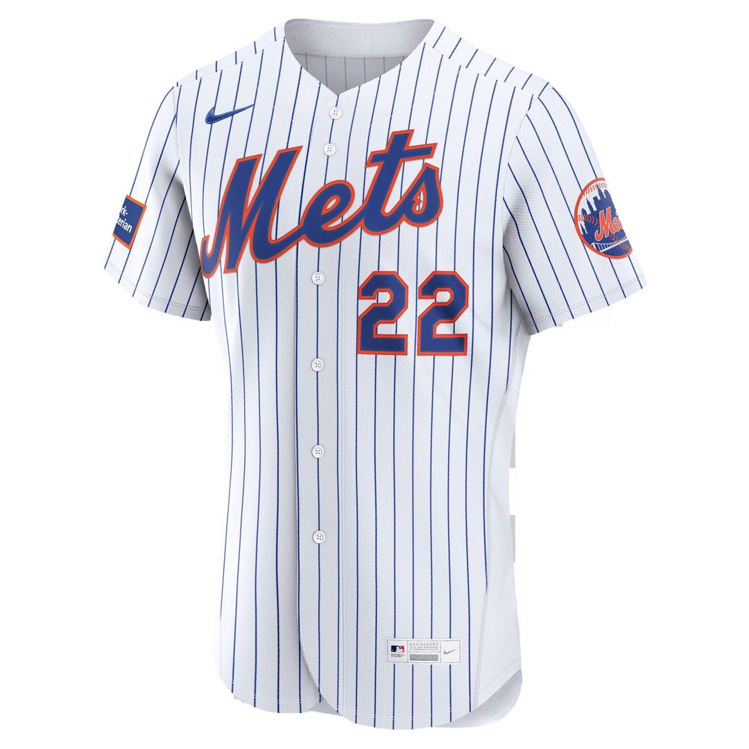 New York Mets Nike Juan Soto Alternate Authentic Sponsor Patch Baseball Jersey - Black