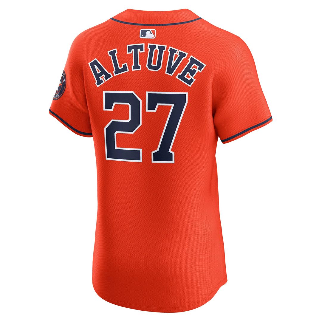 Houston Astros Nike Jose Altuve Alternate 2 Elite Baseball Jersey - Navy