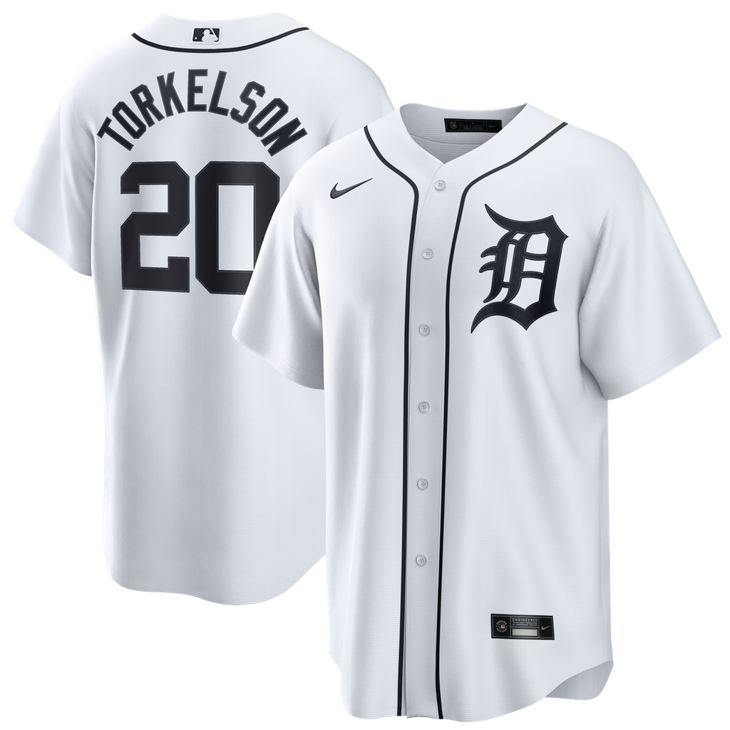 Detroit Tigers Nike Spencer Torkelson Home Replica Baseball Jersey - White