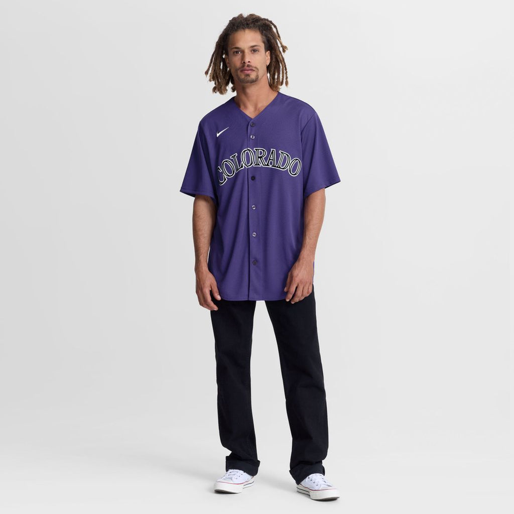 Colorado Rockies Nike Alternate Replica Baseball Jersey - Purple