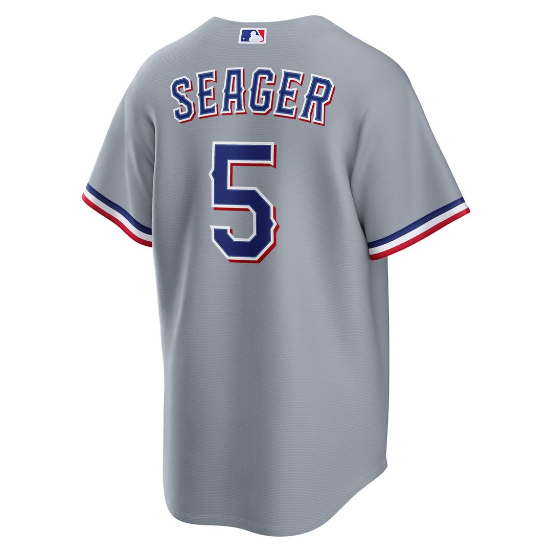 Texas Rangers Nike Corey Seager Road Replica Baseball Jersey - Gray