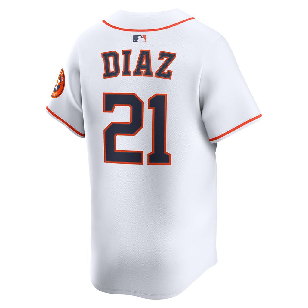 Houston Astros Nike Yainer Diaz Home Limited Baseball Jersey - White
