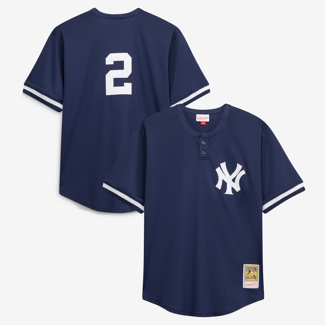 New York Yankees Mitchell & Ness Derek Jeter Big & Tall Batting Practice Replica Baseball Jersey - Navy