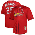 St. Louis Cardinals Mitchell & Ness Mark McGwire Big & Tall Cooperstown Mesh Batting Practice Baseball Jersey - Red