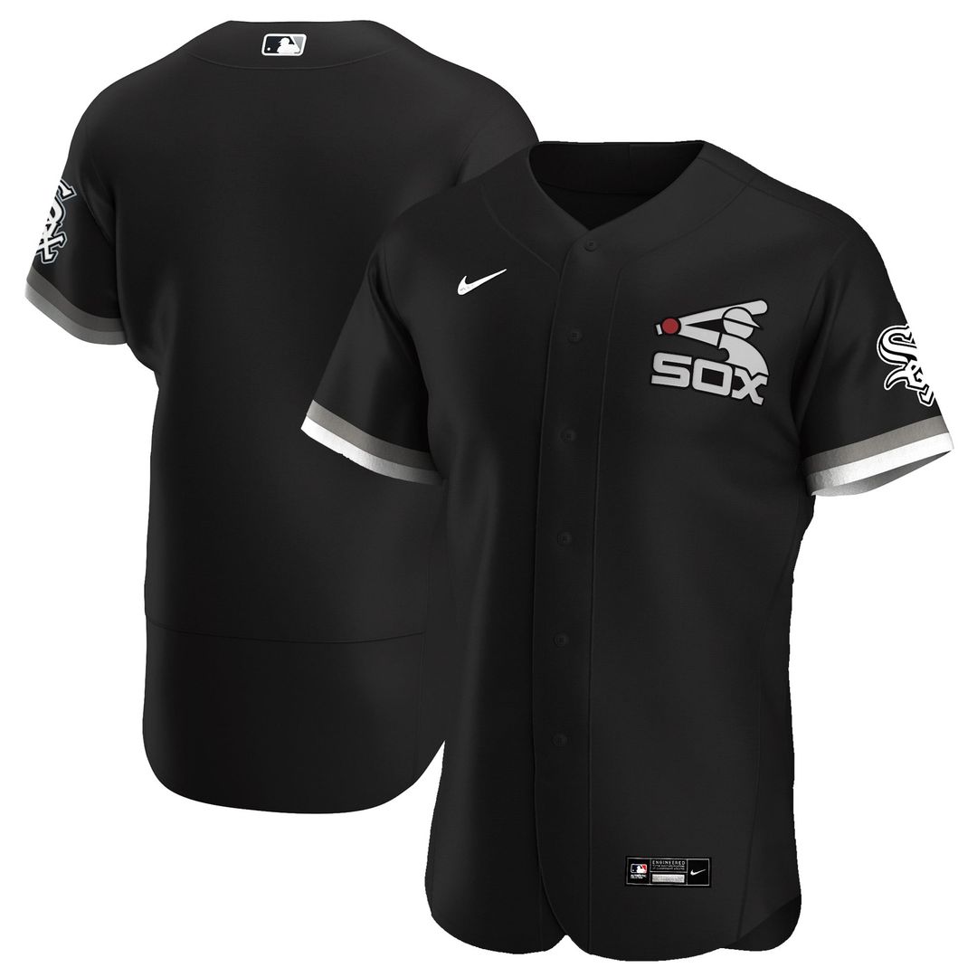 Chicago White Sox Nike Alternate Authentic Team Baseball Jersey - Black