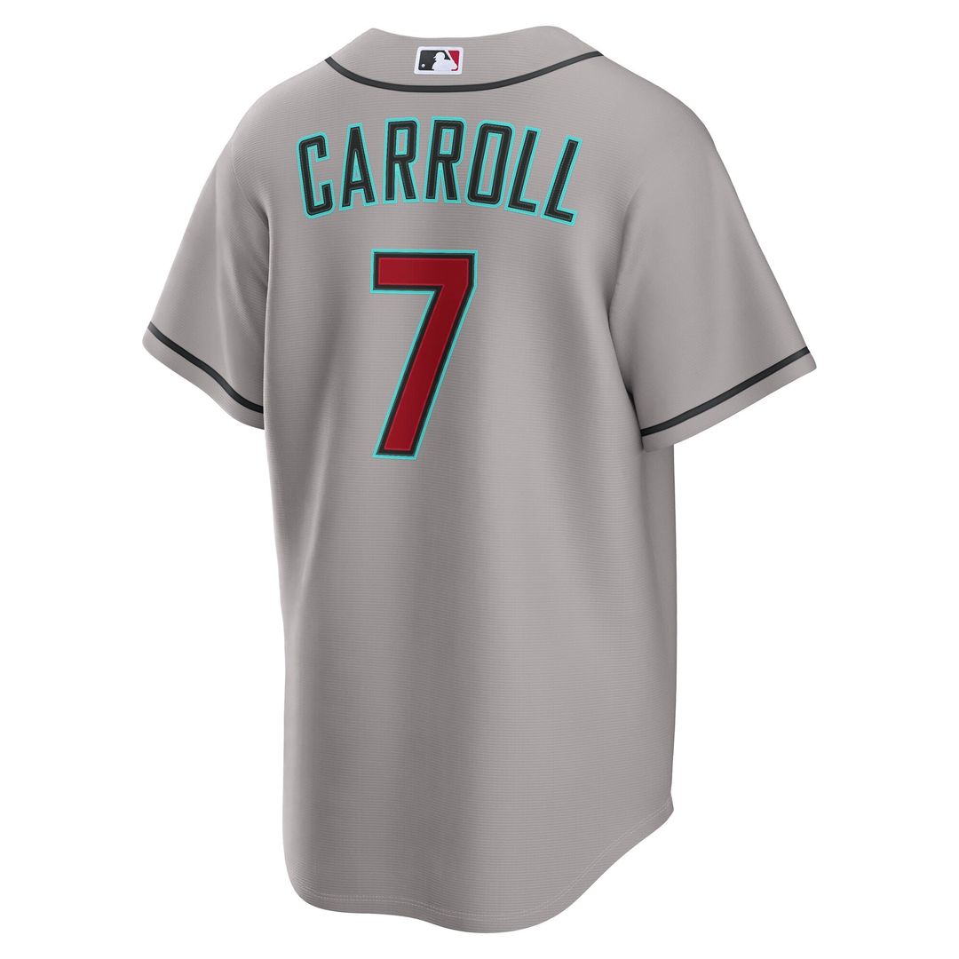Arizona Diamondbacks Nike Corbin Carroll Road Replica Baseball Jersey - Gray