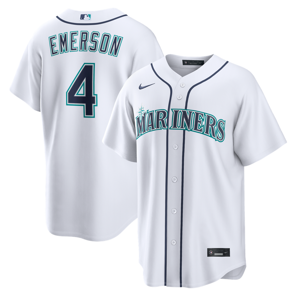 Seattle Mariners Nike Colt Emerson Home Replica Baseball Jersey - White